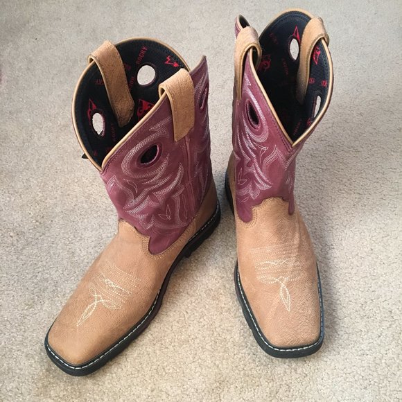 Rocky Mountain Women's Farmstead Boot Purple/Brown NWT - Picture 4 of 11